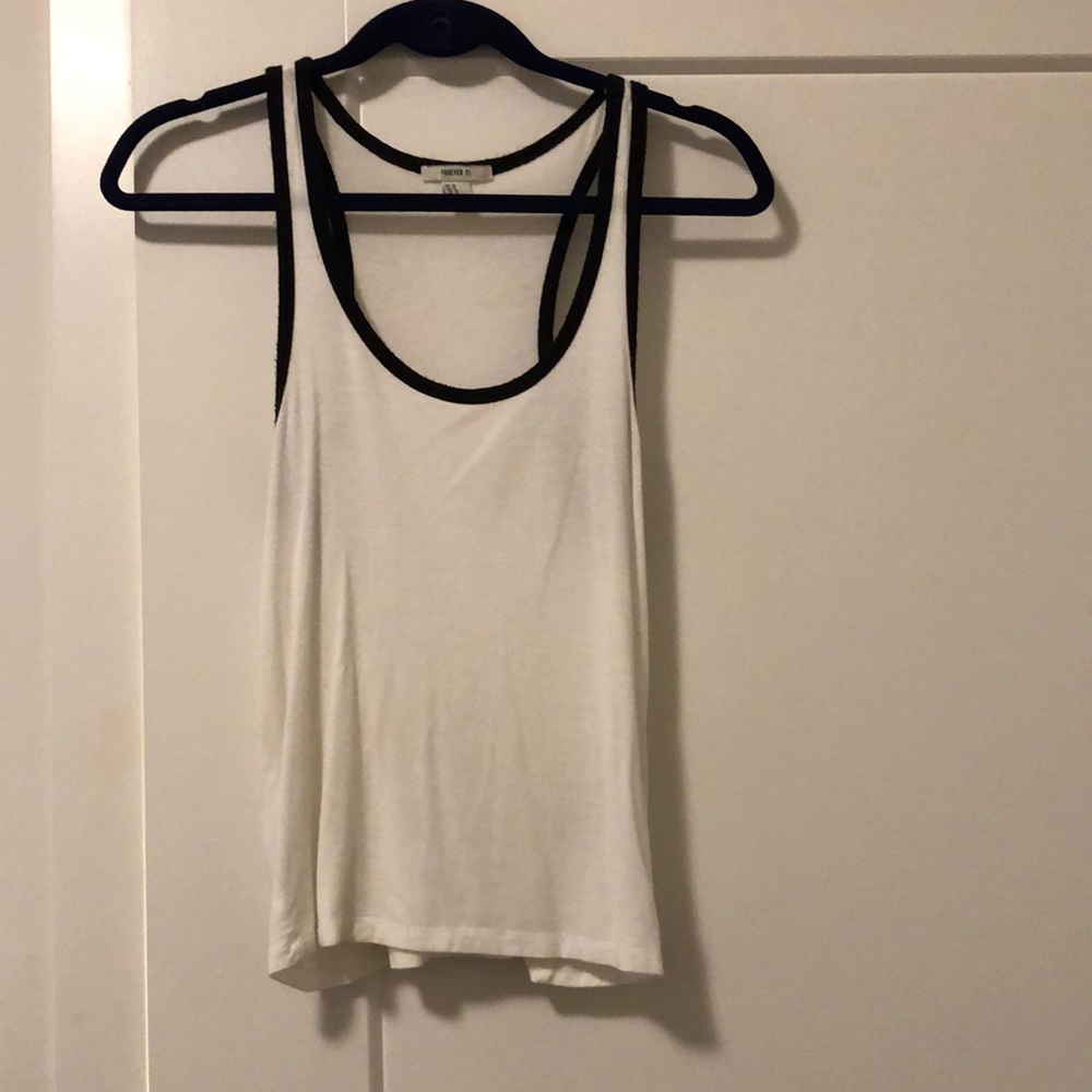 White and Black tank